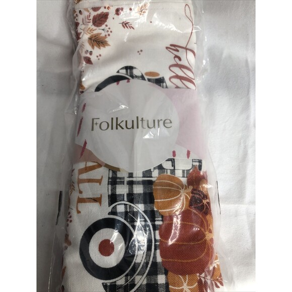 Folkulture Farmhouse Table Runner Pumpkin Truck 14x108 NEW - Picture 8 of 12